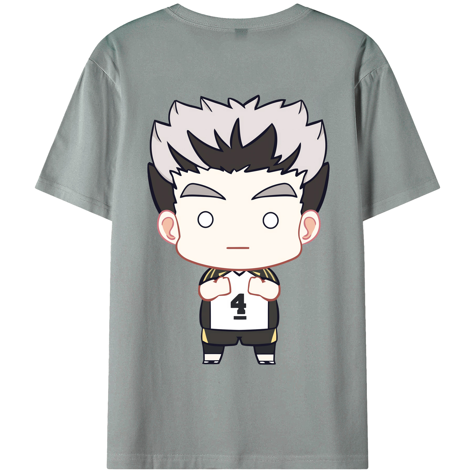 （画像用） ハイキュー!! Haikyu!! 綿100％ メンズ半袖Tシャツ（バックプリント） 通気性